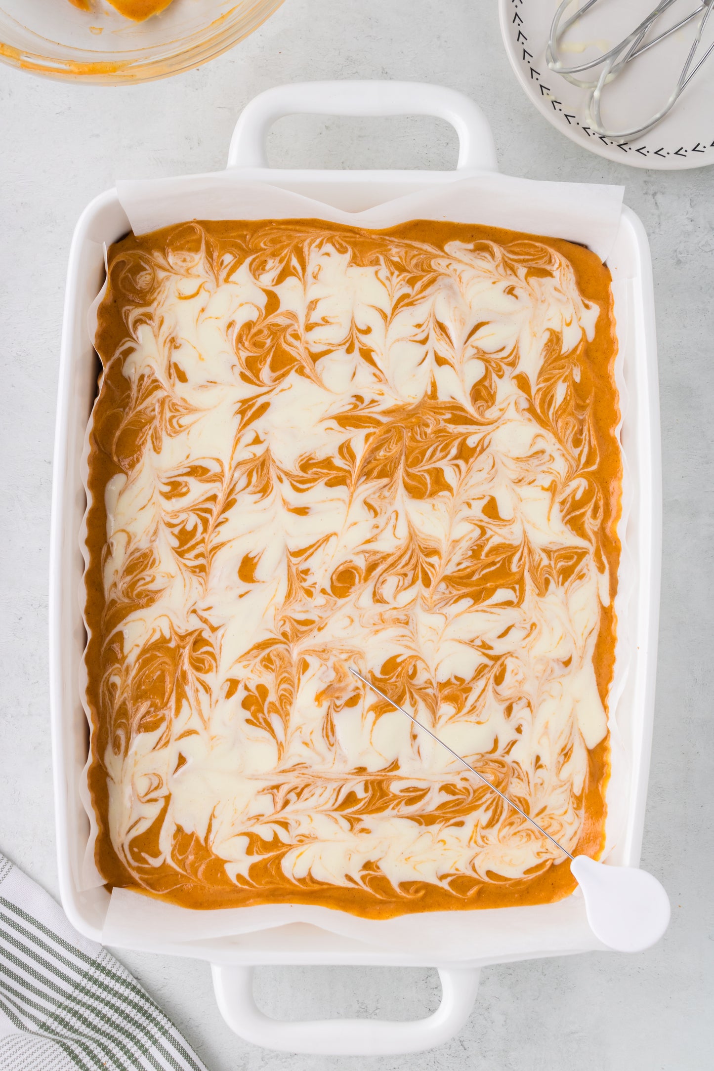 Swirled Sweet Potato Cheesecake Bars - Exclusive