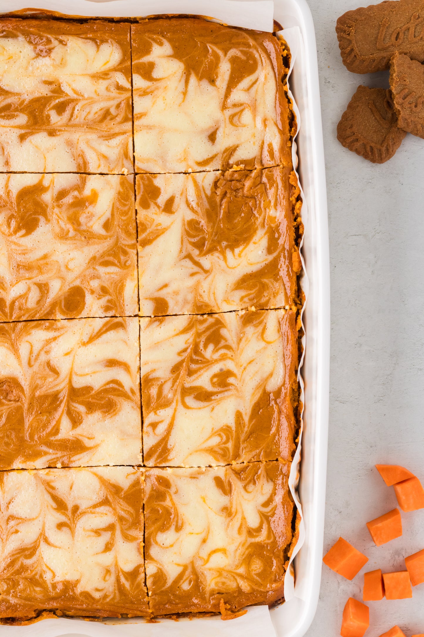 Swirled Sweet Potato Cheesecake Bars - Exclusive