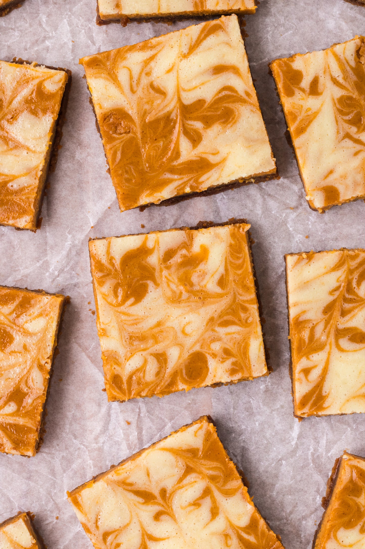 Swirled Sweet Potato Cheesecake Bars - Exclusive