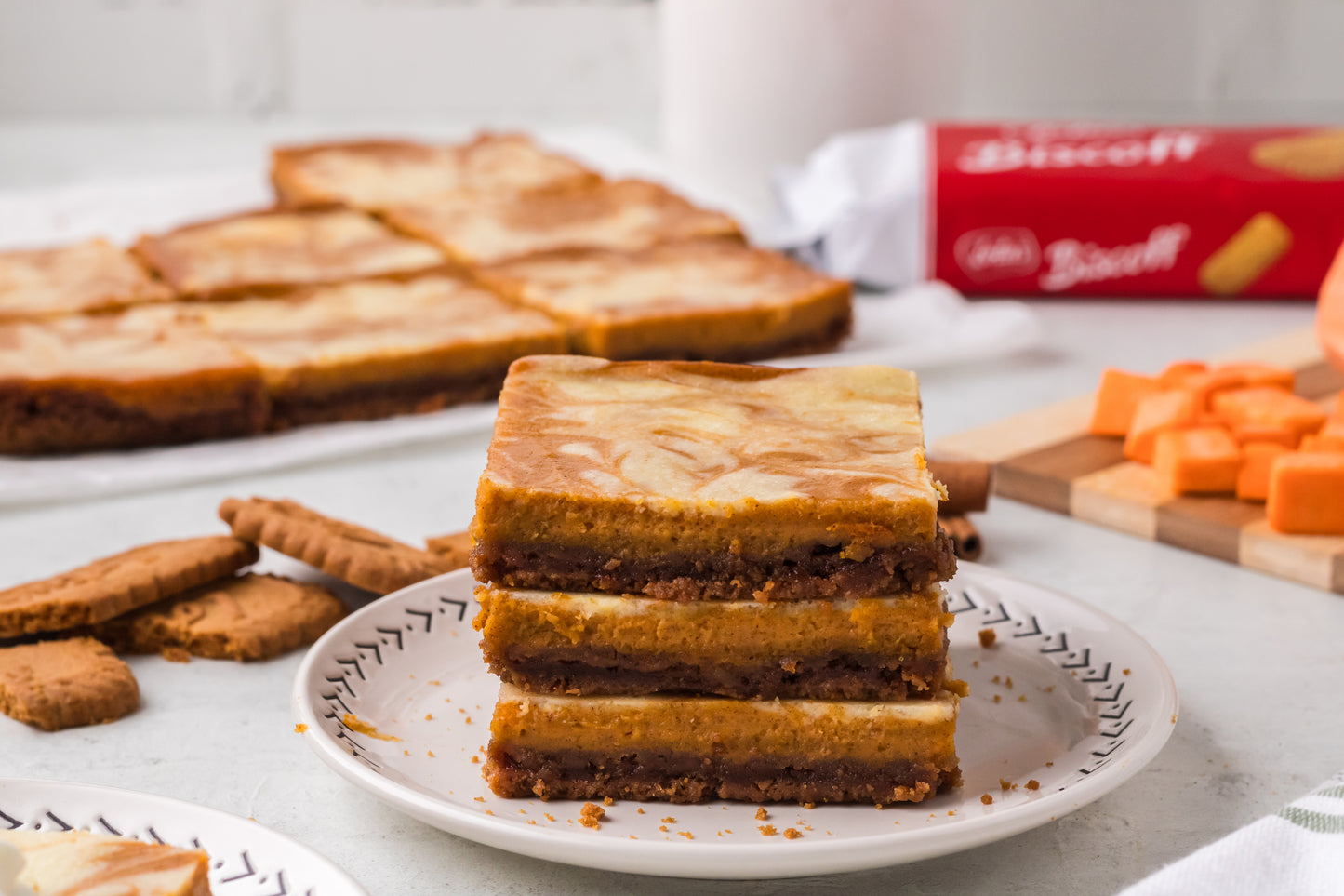 Swirled Sweet Potato Cheesecake Bars - Exclusive